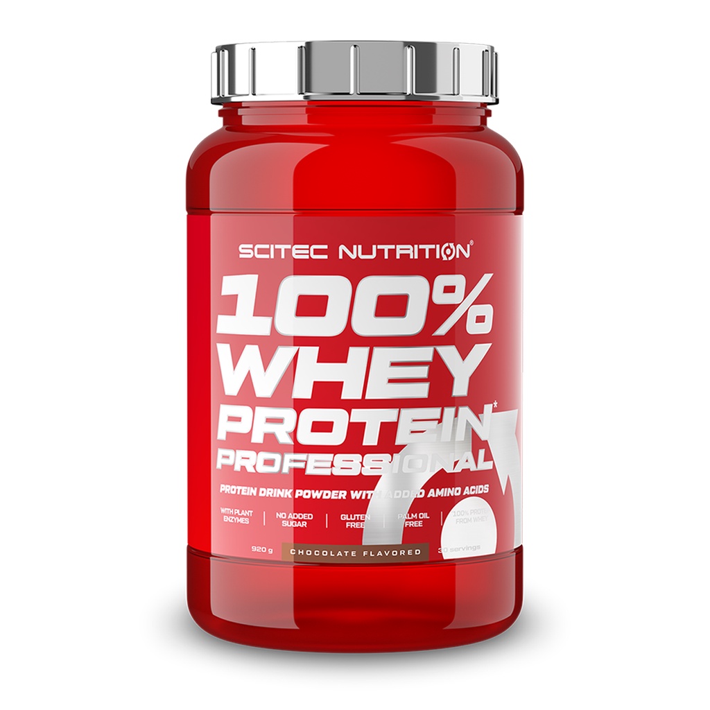 Whey Protein Sữa Tăng Cơ Cho Người Tập Gym SCITEC NUTRITION 100% Whey Protein Professional 920G - Chính Hãng