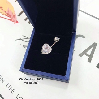 khuyên rốn bạc 925