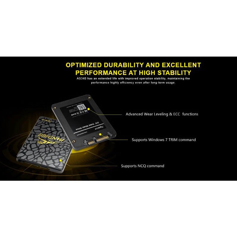 Ổ Cứng Ssd APACER PANTHER AS340 120GB SATA III 3 Năm | BigBuy360 - bigbuy360.vn