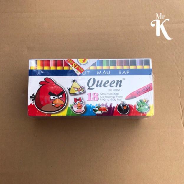 (Hot)Bút sáp 12- 18 mầu Queen Sáp Thơm