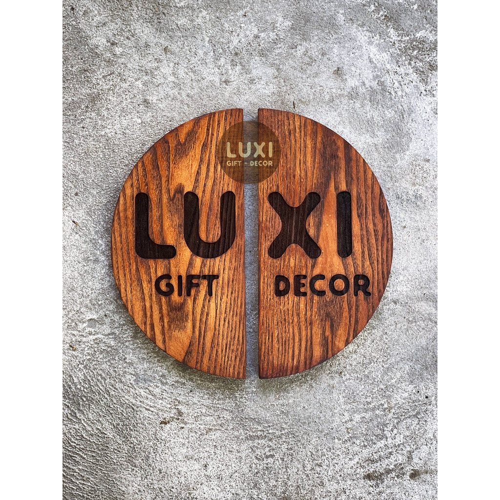 Tay nắm cửa hình bán nguyệt giá rẻ tại xưởng LUXI decor gỗ sồi tự nhiên