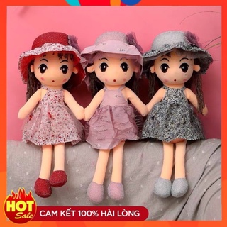 Gấu Bông Búp Bê Quà Tặng Cao Cấp 3 Mầu Size 45cm