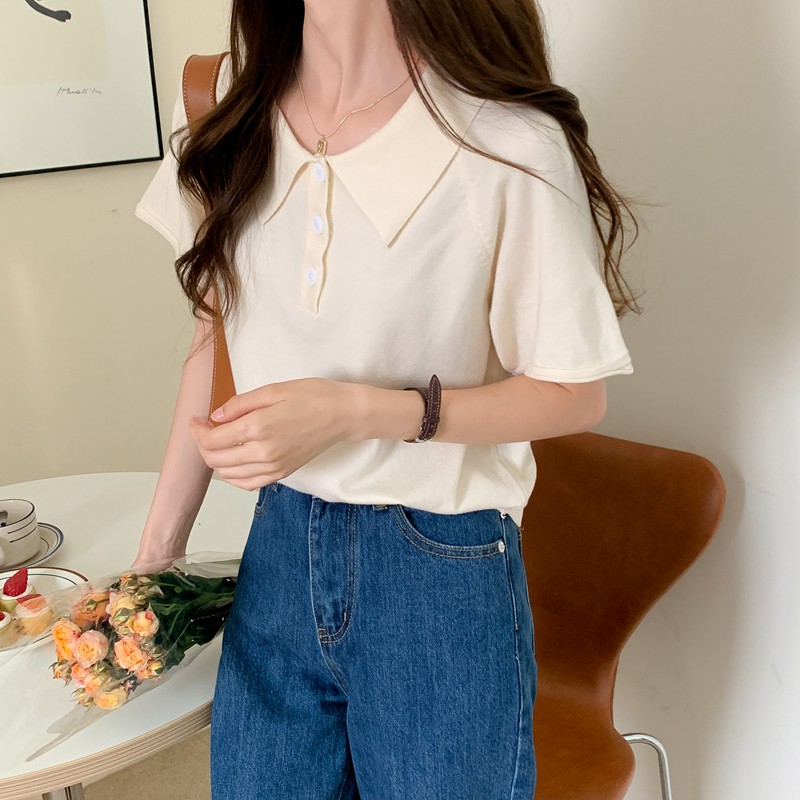  Áo thun polo ngắn tay phong cách retro phương tây | BigBuy360 - bigbuy360.vn