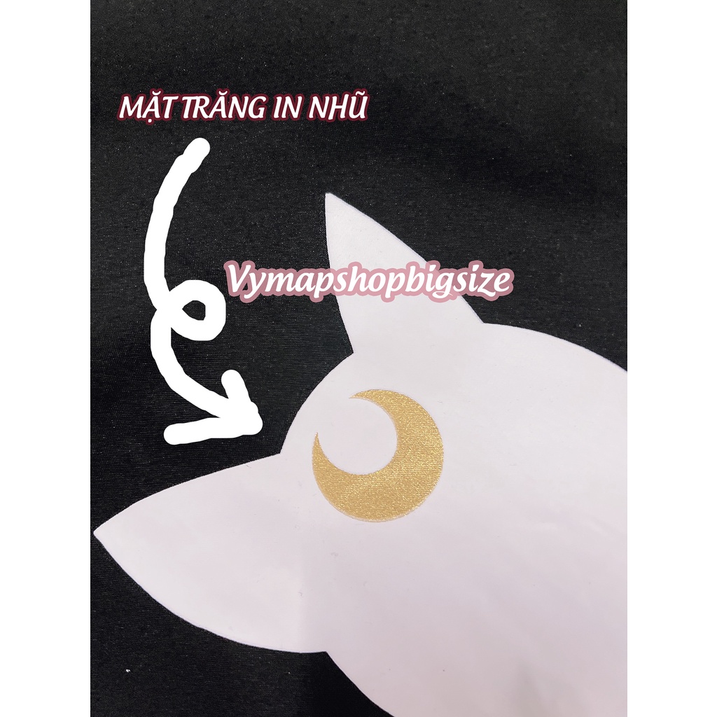 Áo sơ mi bigsize Luna phong cách ulzzang form dài