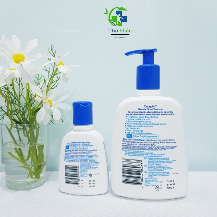 Sữa rửa mặt cetaphil gentle skin cleanser 500ml làm sạch da và dịu da