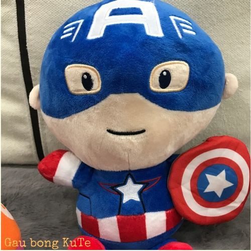 Gấu bông - Người nhện Spider man và siêu anh hùng Captain America