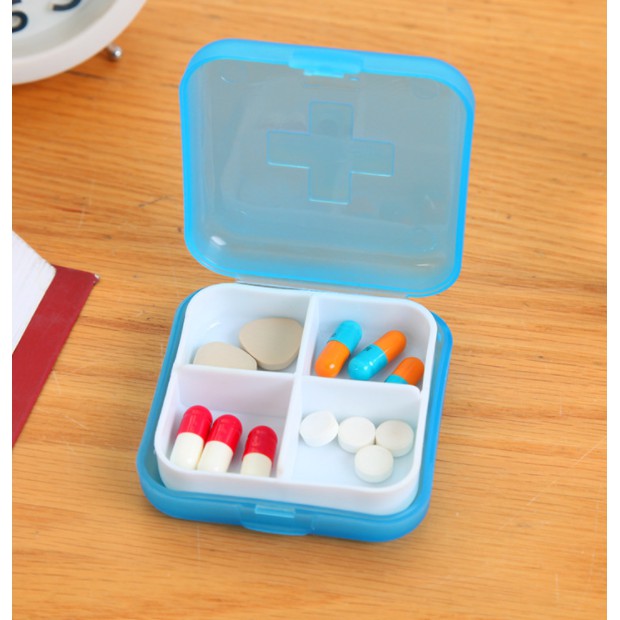 Hộp Đựng Thuốc Mini Chia Ngăn Tiện Lợi