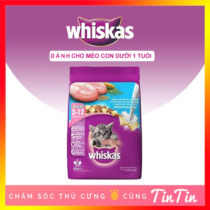 Thức Ăn Cho Mèo Con Whiskas Junior Túi 1,1 Kg Giá Rẻ #Tintin Pet Store