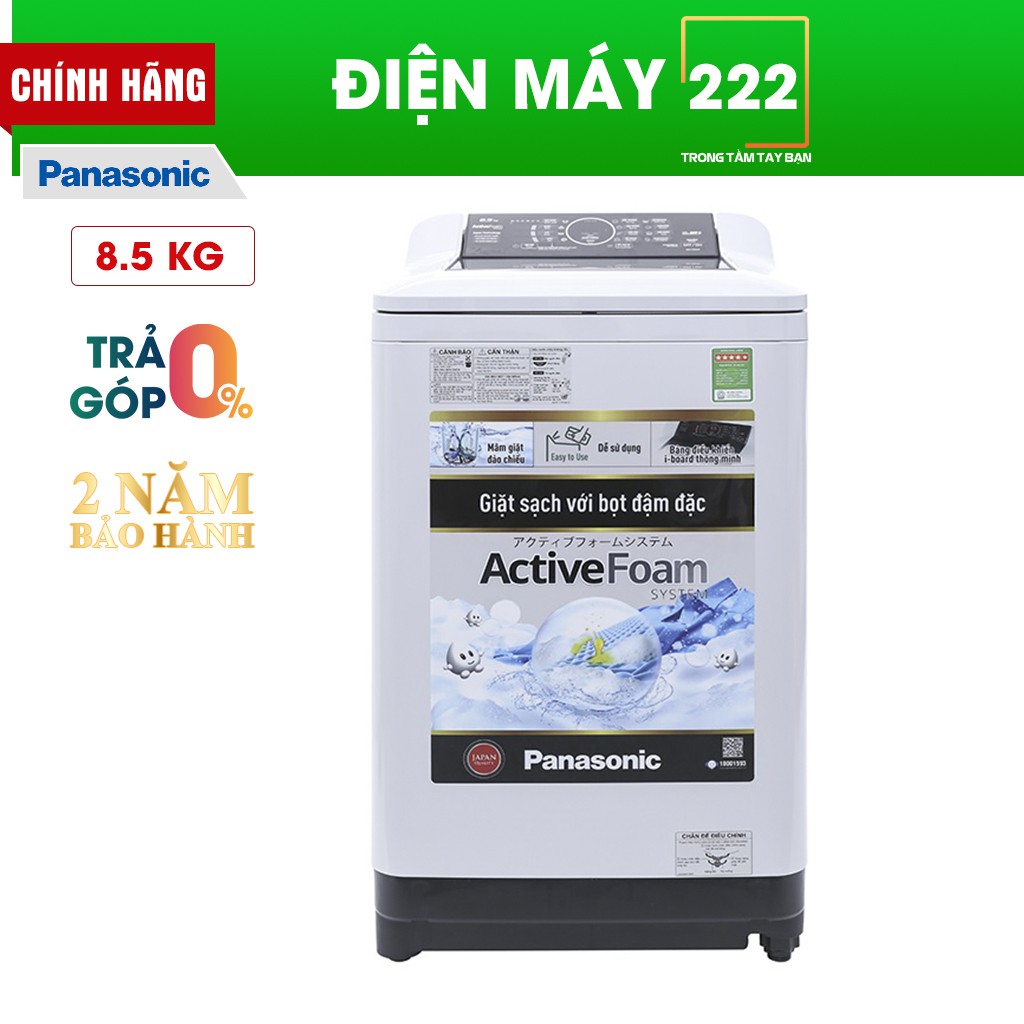 [Freeship HN] Máy giặt Panasonic 8.5 kg NA-F85A4HRV chính hãng