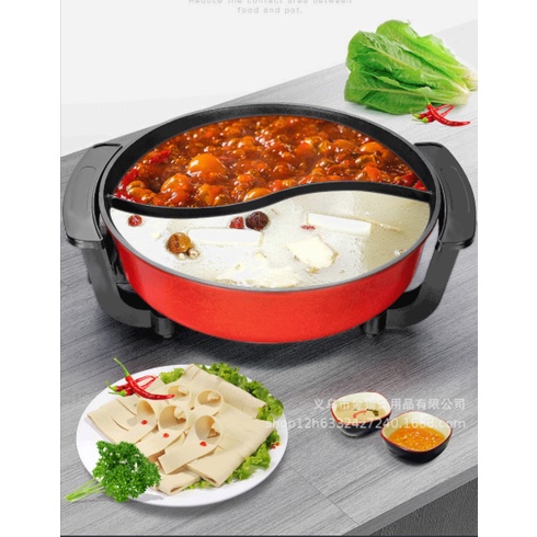 Nồi lẩu 2 ngăn sử dụng điện