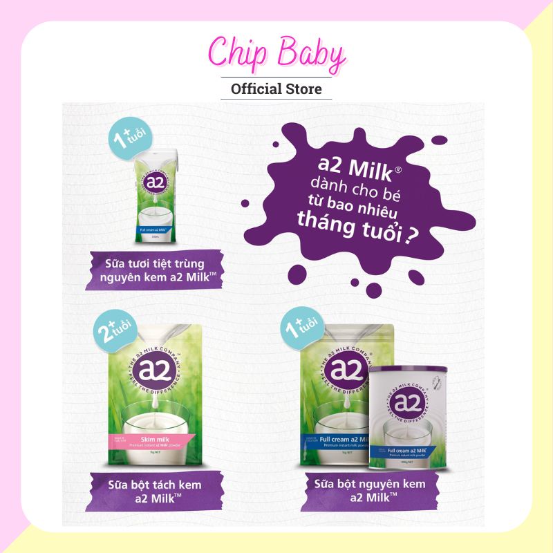 (Date 2023) Sữa Tươi Úc Nguyên Kem A2 hộp nước/ Bột Full cream/Bột Skim Milk
