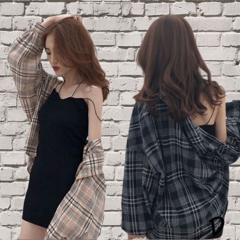 Áo Khoác Sơ Mi Chống Nắng Phong Cách Hàn Quốc Cho Nữ