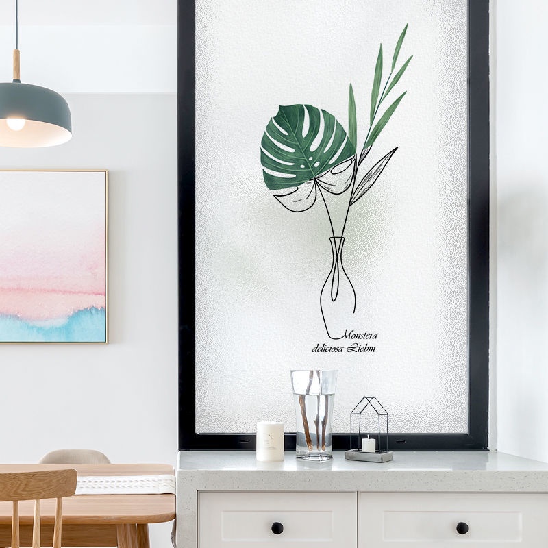 Miếng Dán Cửa Kính Mặt Nhám Mờ Chống Nhìn Trộm Cho Phòng Ngủ/Phòng Tắm