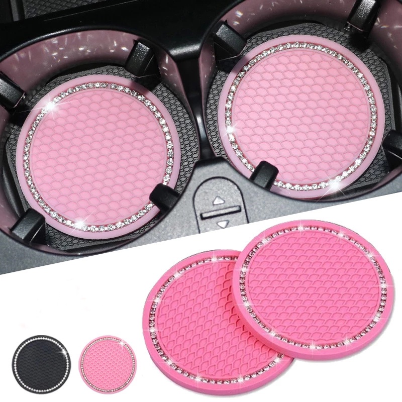 1 Miếng Lót Cốc Nước Họa Tiết Tổ Ong Chống Trượt Dễ Thương Trang Trí Nội Thất Xe Hơi