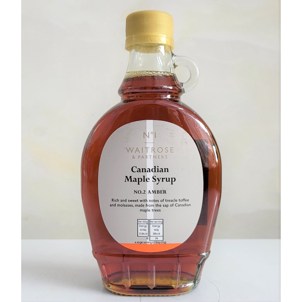 (EXP-HẠN SD 01/9/2023) [Chai 330g] SI RÔ LÁ PHONG (CÂY THÍCH) NGUYÊN CHẤT [Canada] WAITROSE Canadian Maple Syrup (atp)