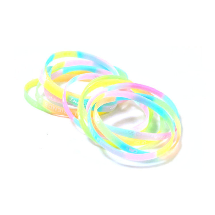 Vòng đeo tay silicone dạ quang có chữ tiếng Anh | BigBuy360 - bigbuy360.vn