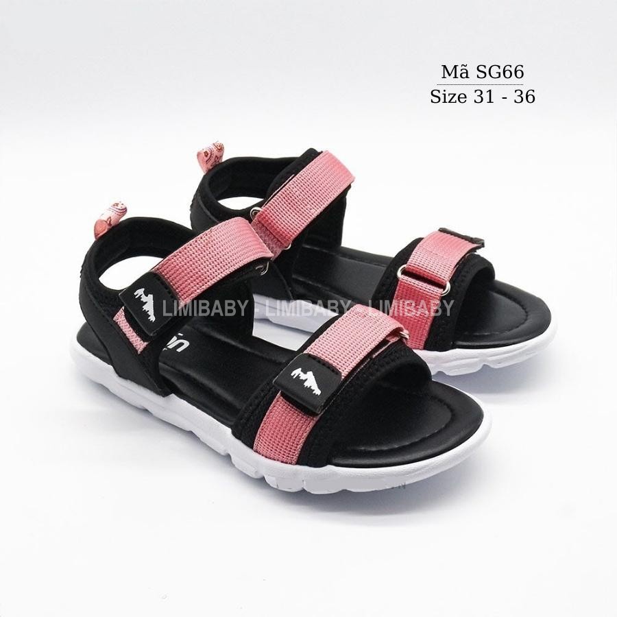 Sandal bé gái Urban dáng thể thao siêu nhẹ, kháng khuẩn, mang êm phù hợp cho trẻ em 6 - 12 tuổi đi học đi biển SG66