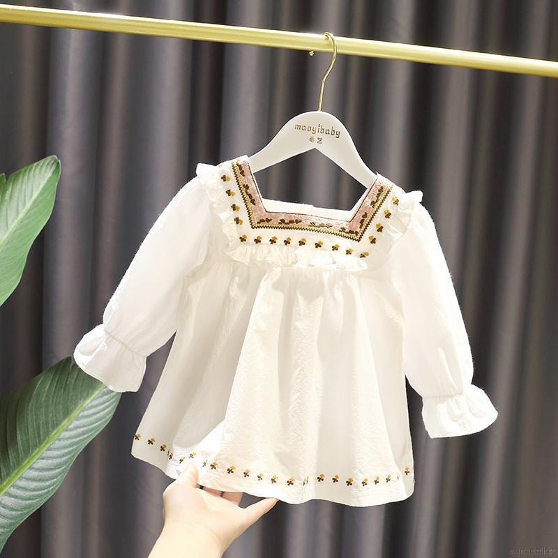 Áo kiểu búp bê họa tiết dễ thương thời trang cho bé gái từ 1-5 tuổi