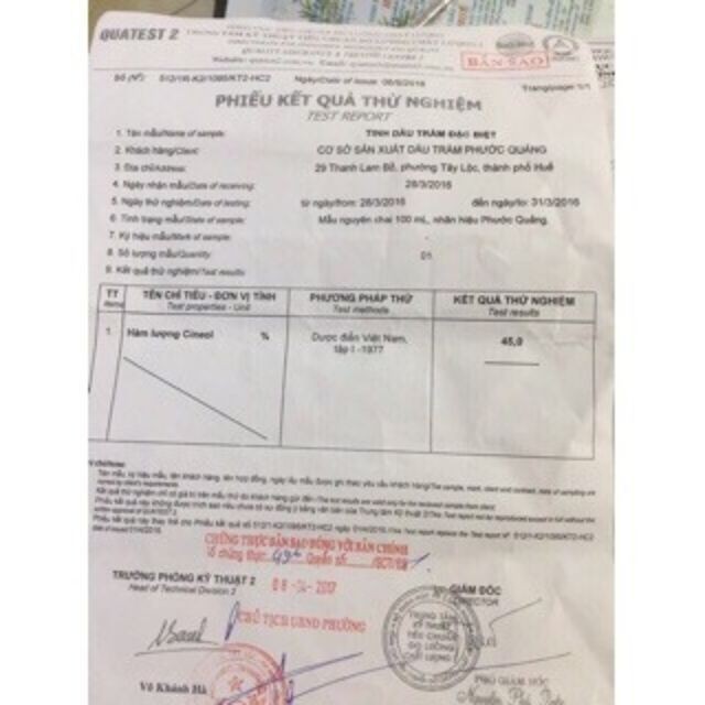 [Cam kết hàng chuẩn 100%] Tinh dầu tràm Huế nguyên chất 100%