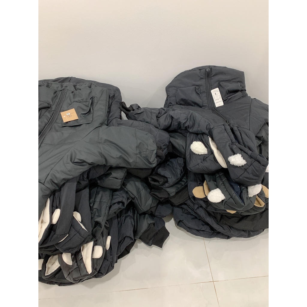 Áo Phao Lông Cừu 3 Lớp , Áo Khoát Cho Bé Trai Bé Gái Nhiều Màu Sắc