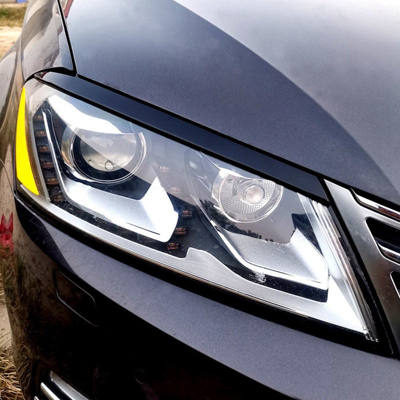 Cho Passat B7 2010-2015 Đèn pha ô tô Mí mắt Lông mày Đèn pha ABS Nhãn dán Phụ kiện trang trí
