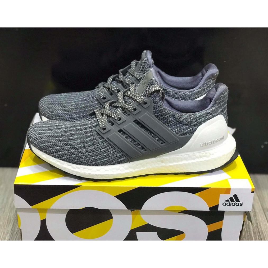 [ẢNH THẬT] Giày Sneaker Nam Nữ Ultraboost 4.0 xám 2019 (fullbox+freeship)