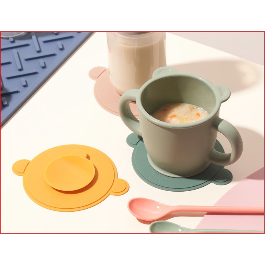 Đế lót chống trượt cho ly, cốc, bát ăn dặm cho bé Ellony nhập khẩu Hàn Quốc