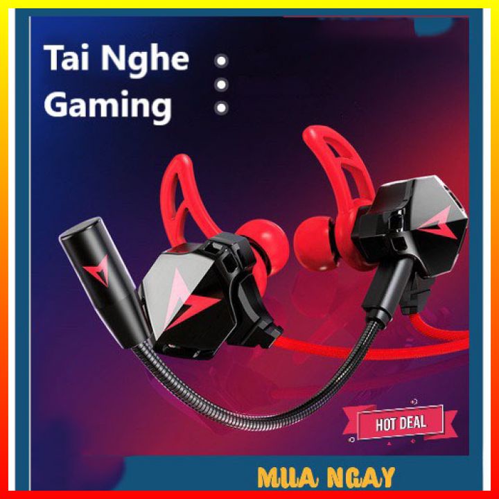 Tai nghe gaming Có Dây GH5 micro rời cao cấp với thiết kế cực đẹp Jack 3.5mm cho điện thoại, máy tính