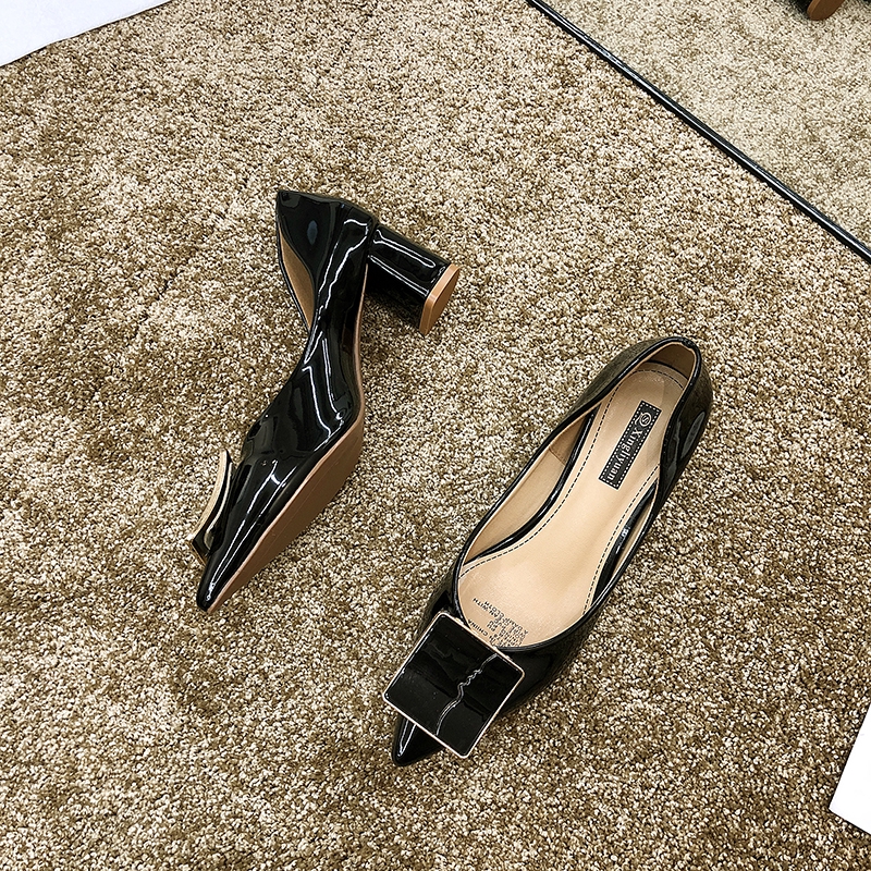 Giày cao gót mũi nhọn phong cách Hàn Quốc thanh lịch dành cho nữ