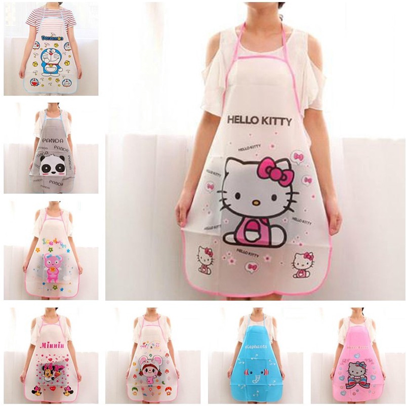 Tạp dề chống thấm nước hình Hello Kitty dễ thương