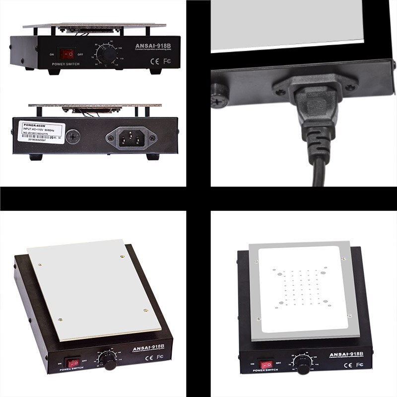 110V US / 220V EU Bộ phân tách màn hình LCD Nền tảng sưởi ấm Tấm kính Loại bỏ điện thoại Máy sửa chữa điện thoại Tự động tản nhiệt mịn Trạm tấm