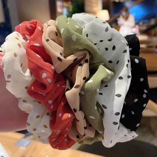 Cột tóc vải scrunchies nhiều màu chọn lựa