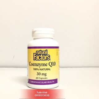 [Hàng Nhập Khẩu + Tem Phụ Tiếng Viên bổ tim Coenzyme Q10 30mg hộp 60 viên