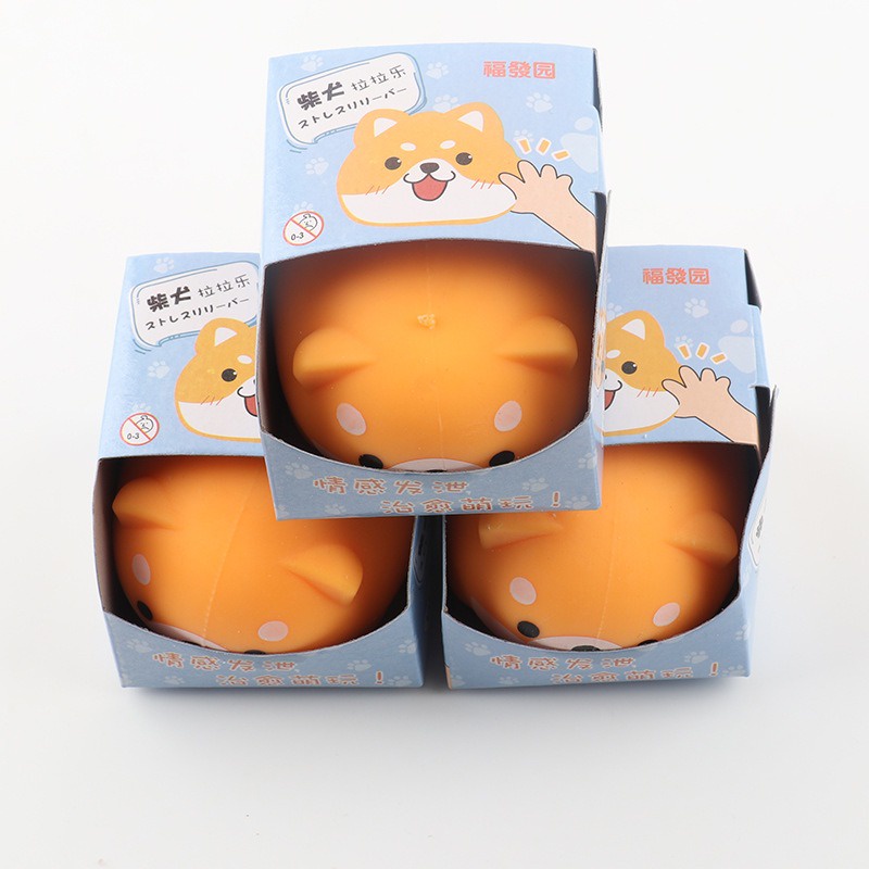🔥HOT TIKTOK🔥Con chó Shiba Vàng siêu kute-đồ chơi squishy hình con chó SHIBA màu vàng đáng yêu  kéo dài GUDETAMA giúp g