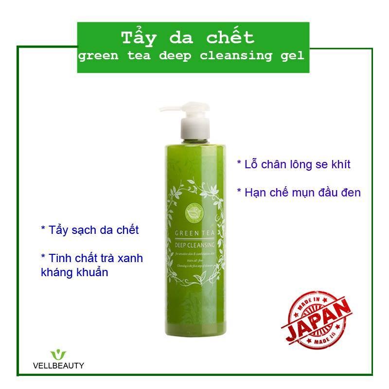 Tẩy Da Chết Trà Xanh Gel - SANTA MARCHE GREEN TEA CLEAR PEELING GEL