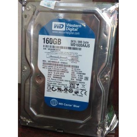 Ổ Cứng Bên Trong 3.5 "160Gb Sata Wd 1 Th Warranty (Hdd 160 Gb Wd)