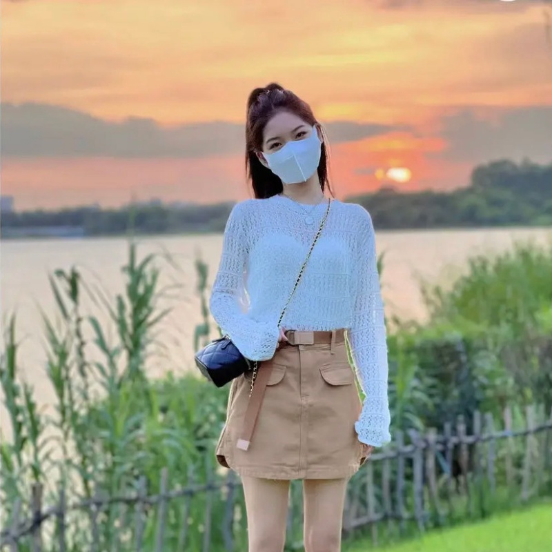 Chân Váy Chữ A Lưng Cao Phong Cách Hàn Quốc Thời Trang Mùa Thu Hàng Mới 2022