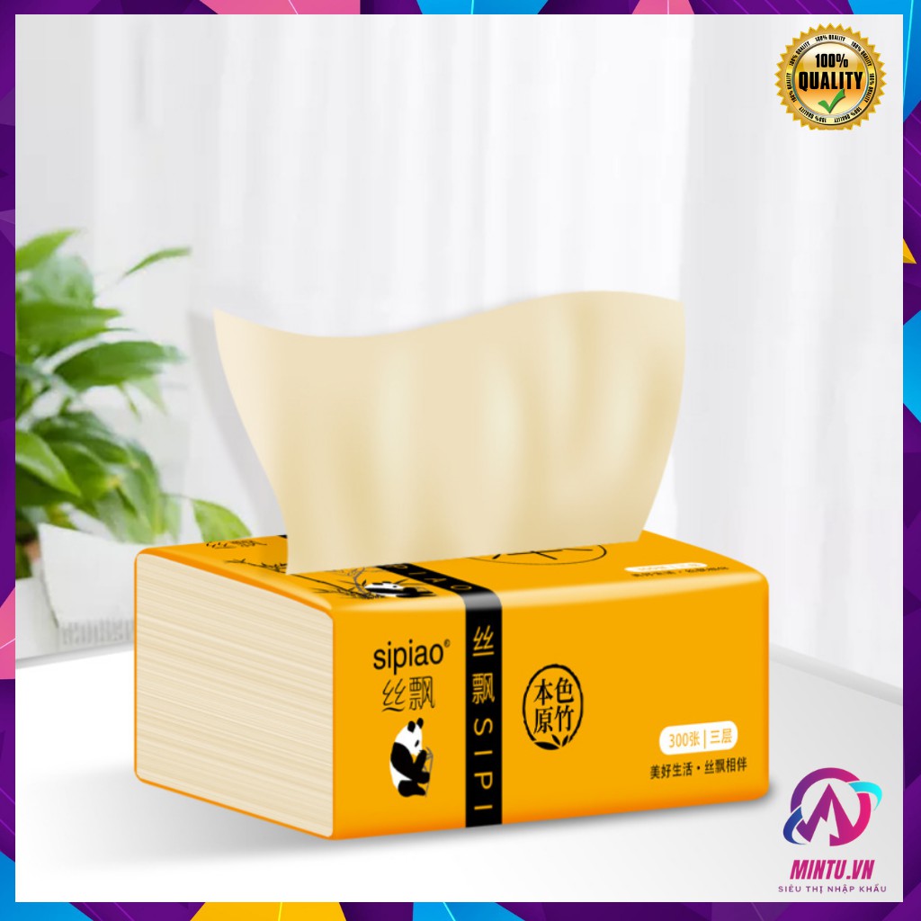 ⛔FREESHIPP⛔ Bịch 300 tờ giấy gấu trúc (BỊCH 300 TỜ)