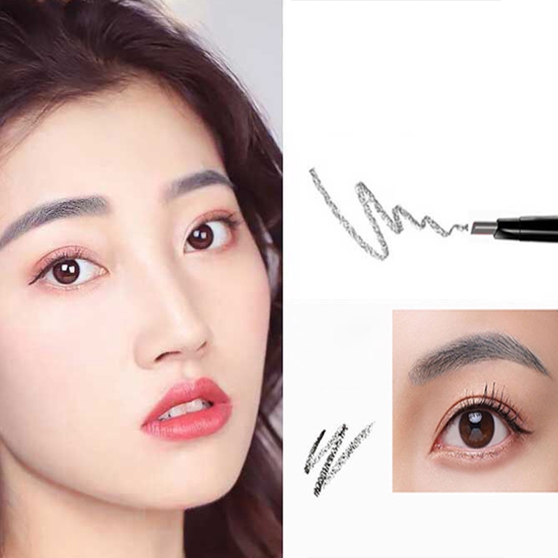 [Hàng mới về] Bút kẻ lông mày hai đầu dạng xoay trang điểm kháng nước và chống mồ hôi