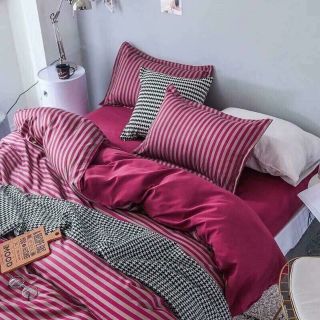 Bộ vỏ chăn ga gối cotton poli