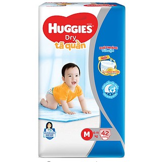Tã quần huggies dry m42 - gói 42 miếng
