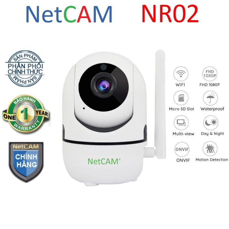 Camera trong nhà NetCAM NR02 1080P chính hãng NetCam (không kèm thẻ nhớ)