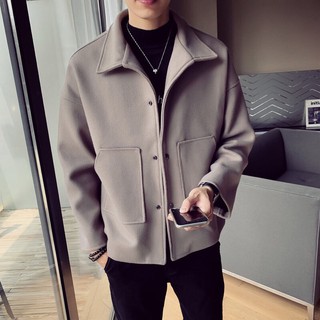 [ FREE SHIP ĐƠN 99K ]_Áo dạ dáng ngắn nam phối túi .