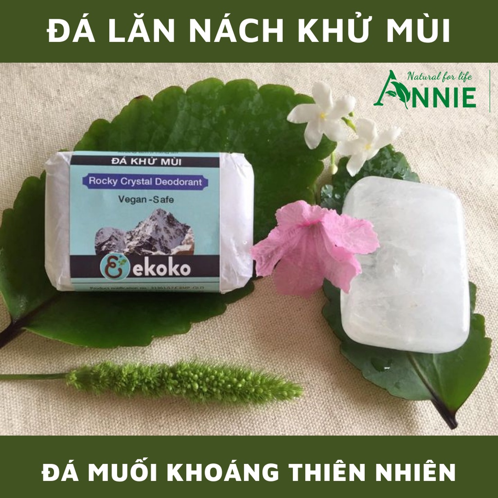 đá lăn nách khử mùi ekoko đá muối khoáng thiên nhiên, khử mùi cơ thể.