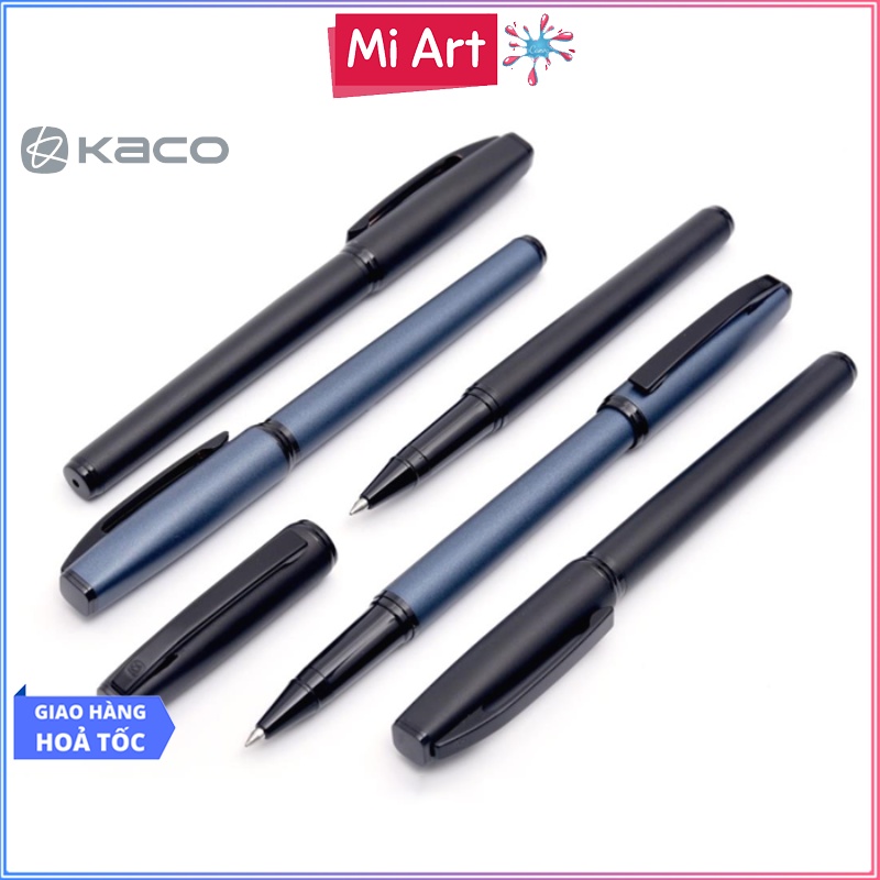 [Hỏa Tốc HCM] Bút Bi Mực Đen KACO ELITE Vỏ nhôm - Ngòi 0.5mm