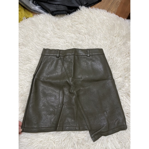 ( Xả hàng ) Chân váy da xịn Quảng châu - 2hand - Size S