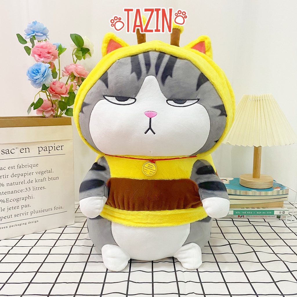 Gấu Bông Mèo Hoàng Thượng Cosplay Ong Dễ Thương Cao Cấp Tazin