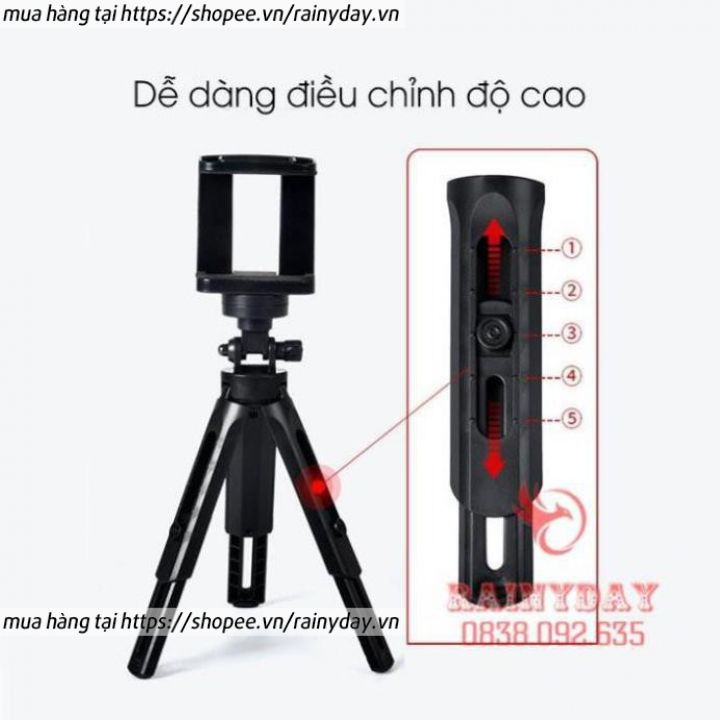 Tripod Support Mini Cho Điện Thoại, Máy Ảnh - Tripod 3 Chân