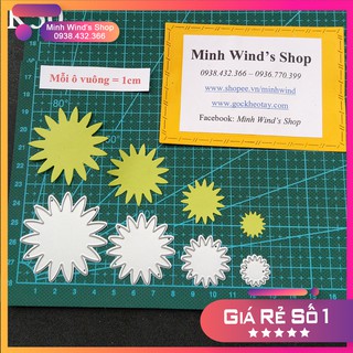 K50 - Khuôn Kim Loại Cắt Đài Hoa 4 Size To Nhỏ Chất Liệu Thép Cabon Dùng Kèm Máy Cắt Khuôn Thép