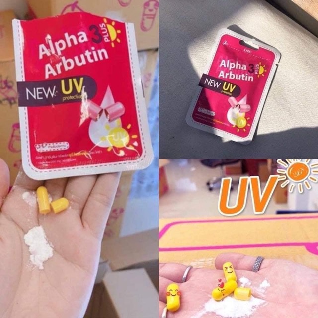 Combo dưỡng thể Alpha arbutin lotion 500ml và viên Albutin Uv